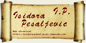 Isidora Pešaljević vizit kartica